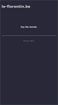 Mobile Screenshot of le-florentin.be